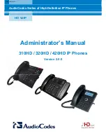 AudioCodes 310HD Administrator'S Manual preview