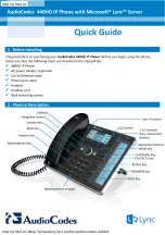 Предварительный просмотр 1 страницы AudioCodes 440HD Quick Manual