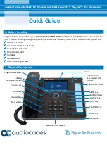 Preview for 1 page of AudioCodes 445HD Quick Manual