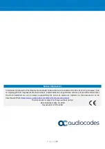 Предварительный просмотр 12 страницы AudioCodes 450HD Quick Manual