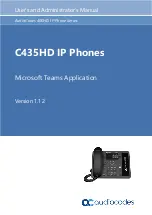 AudioCodes C435HD User'S And Administrator'S Manual предпросмотр