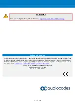 Preview for 8 page of AudioCodes C470HD Quick Manual