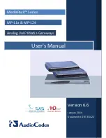 AudioCodes Media Pack MP-124 User Manual предпросмотр