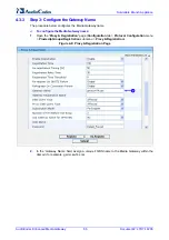 Предварительный просмотр 66 страницы AudioCodes Mediant 1000 Installation And Configuration Manual