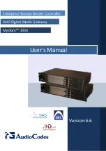 AudioCodes Mediant 3000 User Manual предпросмотр