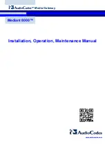 Preview for 924 page of AudioCodes Mediant 8000 Installation, Operation & Maintenance Manual