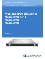 AudioCodes Mediant 9000 Rev. B Hardware Installation Manual предпросмотр