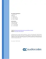 Предварительный просмотр 40 страницы AudioCodes Mediant 9000 Rev. B Hardware Installation Manual