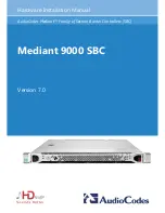 Предварительный просмотр 1 страницы AudioCodes Mediant 9000 Hardware Installation Manual