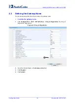 Preview for 10 page of AudioCodes MediaPack MP-1 Series Configuration Note