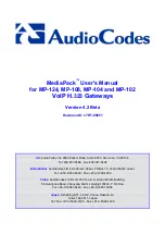 AudioCodes MediaPack MP-102 User Manual предпросмотр