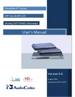 AudioCodes MediaPack MP-112 User Manual preview