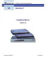 Предварительный просмотр 1 страницы AudioCodes MediaPack MP-118 Installation Manual