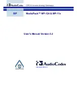 Предварительный просмотр 390 страницы AudioCodes Mediapack mp-11x User Manual