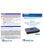 Предварительный просмотр 2 страницы AudioCodes MediaPack MP-202B Quick Installation Manual