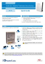 Предварительный просмотр 1 страницы AudioCodes MediaPack MP-272 Quick Manual