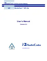 Предварительный просмотр 180 страницы AudioCodes MediaPack MP-40 series User Manual