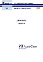 Предварительный просмотр 574 страницы AudioCodes mediapack MP-500 User Manual