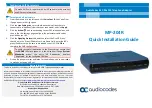 Preview for 2 page of AudioCodes MP-20 Series Quick Installation Manual