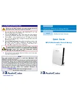 Предварительный просмотр 2 страницы AudioCodes MP-252 Quick Manual