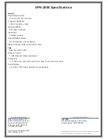 Preview for 2 page of Audiocom SPK-2000 Specification Sheet