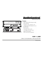 AudioControl ACM-1.300 Quick Start Manual предпросмотр