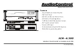 AudioControl ACM-4.300 Quick Start Manual предпросмотр