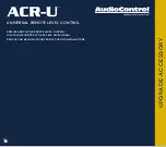 Предварительный просмотр 1 страницы AudioControl ACR-U Quick Start Manual