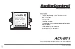 Предварительный просмотр 1 страницы AudioControl ACX-BT1 User Manual