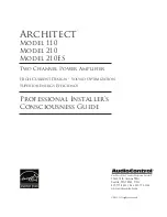 AudioControl Architect 110 Installer'S Manual предпросмотр