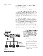 Предварительный просмотр 8 страницы AudioControl Architect 110 Installer'S Manual