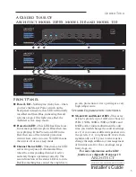 Предварительный просмотр 9 страницы AudioControl Architect 110 Installer'S Manual