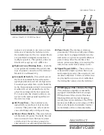 Предварительный просмотр 11 страницы AudioControl Architect 110 Installer'S Manual