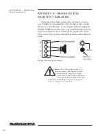 Предварительный просмотр 22 страницы AudioControl Architect 110 Installer'S Manual