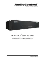 AudioControl ARCHITECT 2260 Installation Manual предпросмотр