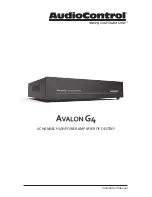 Предварительный просмотр 1 страницы AudioControl Avalon G4 Installation Manual