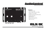 AudioControl BLX-1K Quick Start Manual preview