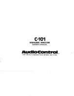 Preview for 3 page of AudioControl C-101 Owner'S Manual