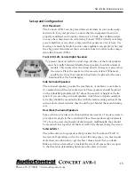 Preview for 15 page of AudioControl Concert AVR-1 User Functionality Manual