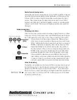 Preview for 17 page of AudioControl Concert AVR-1 User Functionality Manual