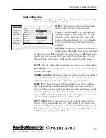 Preview for 21 page of AudioControl Concert AVR-1 User Functionality Manual