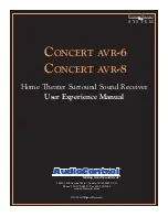 AudioControl Concert avr-6 User Manual preview