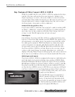 Preview for 8 page of AudioControl Concert avr-6 User Manual