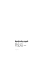 Предварительный просмотр 50 страницы AudioControl Concert avr-6 User Manual