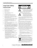 Preview for 2 page of AudioControl CONCERT XR-4 Installation Manual