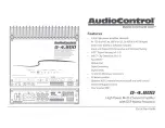 Предварительный просмотр 1 страницы AudioControl D-4.800 Quick Start Manual