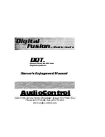 AudioControl Digital Equalizer Owner'S Manual preview