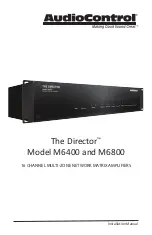 AudioControl DIRECTOR M6400 Installation Manual предпросмотр