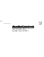 Предварительный просмотр 24 страницы AudioControl FOUR.1i Owner'S Enjoyment Manual