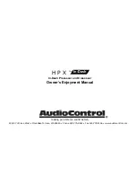 Предварительный просмотр 1 страницы AudioControl HPX Owner'S Enjoyment Manual